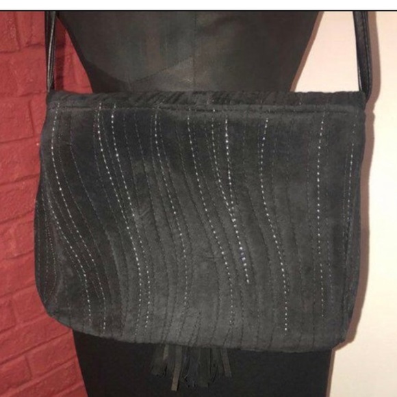 NWOT suede vintage purse. - Picture 2 of 14
